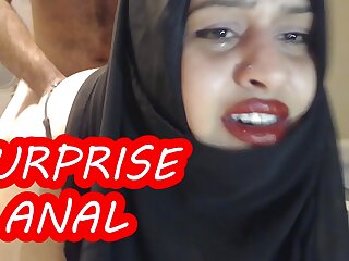 agonizing surprise buttfuck with married hijab woman