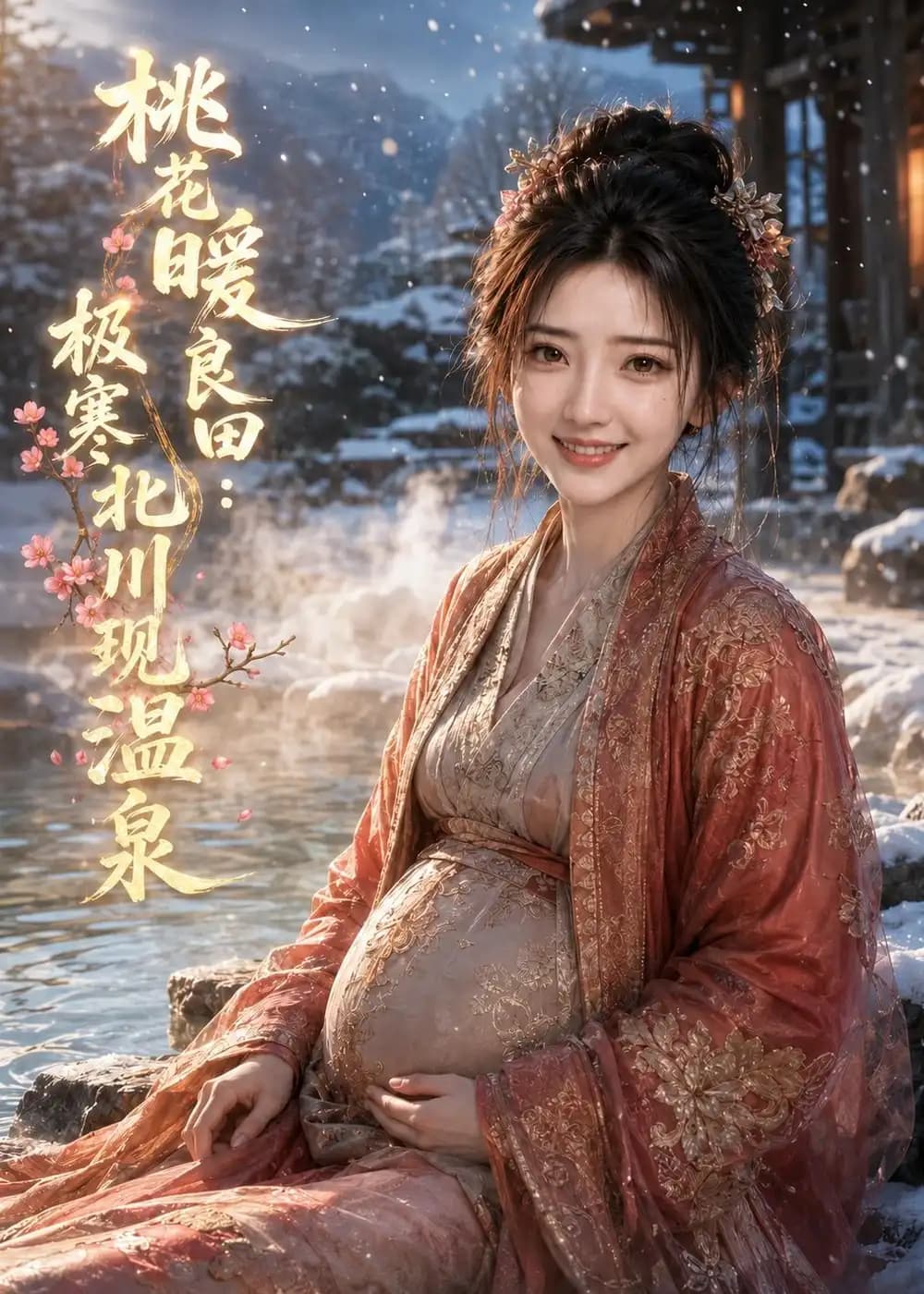 桃花暖良田:极寒北川现温泉